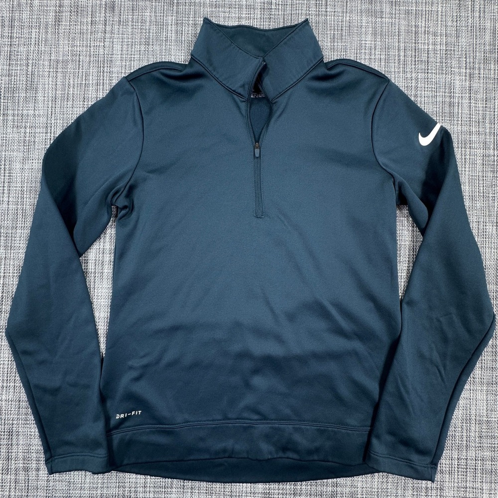 Nike Golf Therma Dri-FIT Half Zip Pullover Womens XS Blue Fleece Long Sleeve